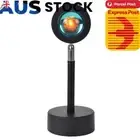 Rainbow Sunset Projector Atmosphere Night Light USB Coffee Shop Projection Light