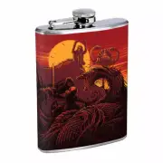 Dragon Battle Victory Em1 Flask 8oz Stainless Steel Hip Drinking Whiskey