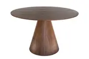SK Designer Living | Theo Round Wood Dining Table | Walnut | 120cm