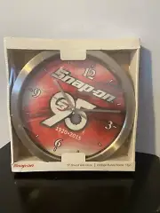 Snap-On TOOLS 12" STAINLESS STEEL 95TH ANNIVERSARY SHOP GARAGE WALL Clock NEW!!!