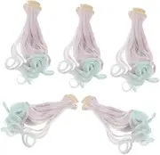 5pcs Doll Wigs Doll Hair Extensions Curly Synthetic Hair Wig Supplies Fashionable Hairpiece for Boys and Girls