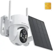 4G LTE Cellular Security Camera No Internet Needed, Solar No Wifi Security Camer