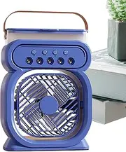 Misting Fan, Portable Misting Fan | Mr Desktop Personal Fan Refriger | USB Rechargeable Quiet Air Cooler Humidifier with 3 Speeds, Dispos