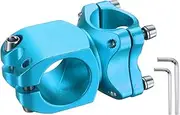 uxcell 25.4mm Bike Stem 7 Degree 38mm Aluminum Alloy Bicycle Handlebar Stem with Hex Wrench for Mountain Road Bike BMX MTB Cycling, Sand Lake Blue