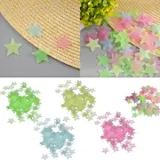 100 Glow In The Dark Stars And Moon Wall Stickers - Fluorescent Noctilucent Dec