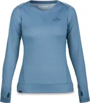 Dakine Women's Scarlet Crew Shirt Mid Weight Base Layer Top Medium Bluestone New