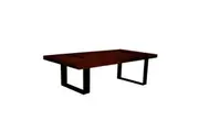 CR Aline Solid Timber Top with Metal Leg Coffee Table