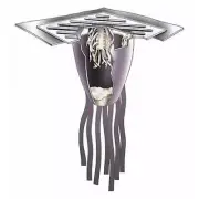 Ultratech Catch Basin Insert Removes Oil and Sediment, 500 GPM Flow, Black