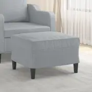 Footstool Light Grey 60x50x41 cm Fabric Modern Home Decor Living Room Furn 49279