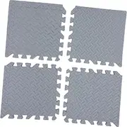 4-Piece Protective Interlocking Floor Tiles for Gym Home Soft for Soundproofing Vibration
