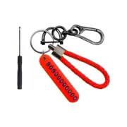 Phone Number Card Key Chain Phone Number Plate Keyring Key Chain Holder