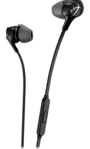 New! HyperX Cloud Earbuds II – 14mm Drivers, Hard-Shell Carrying Case– Black