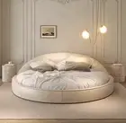 PRESALE Italian Minimalist Aesthetics Round Bed Light Luxury Cream