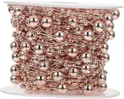 [Tofficu] Electroplating Bead Chain Door Decorative Lace Wire Craft Chain Tassels Crafting Tables Bracelet Beads Wedding Decorations Wrapping Chains Organizer Plastic Silver