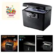 Fireproof Safe Box with Key Lock, Safe for Files and Documents, 0.61 Cubic Fe...