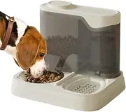 Cat Automatic Feeders,Kitten Food and Water Dispenser - 2-in-1 Dry Wet Separation Feeding Dispenser for Vacation, Travel, Home, Apartment