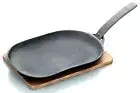 Nambu Ironware Oigen Frying pan Grill Pochari Type U-29 Made in Japan 15x24.5cm