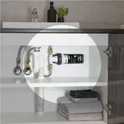 PURETEC PureMix Z2 Under Sink Water Filter - Compact Inline 3 Stage - 1 Micron