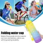 600ML Water Bottle BPA-Free Silicone Leak-proof Water Bottle Foldable AmqoM