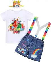 [FYMNSI] Baby Boy Melon 1st Birthday Cake Smash Outfit Bowtie Romper Adjustable Watermelon Shorts Party Photo Shoot Clothes Set