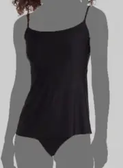 $118 Commando Women Black Faux Silk Cami Size Small