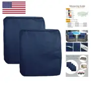 Patio Cushion Covers 20x20x2 Waterproof Outdoor Cushion Cover Replacement 2Pa...