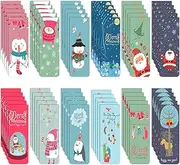 60 Pieces Christmas Magnetic Bookmarks Cute Cartoon Santa Snowman Reindeer Pattern Bookmarks Magnet Page Marker Xmas Page Clip for Adults Christmas Holidays Party Present Supplies(Deer)