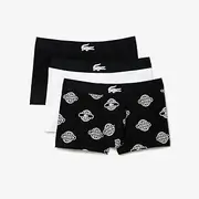 [Lacoste] Men's Transitional Active 3 Pack Trunks