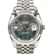 Rolex 126300 Datejust Wimbledon 41mm Stainless Steel Jubilee Watch BNP 2025