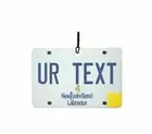 Custom Newfoundland And Labrador License Plate Car Air Freshener