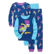 The Simpsons Bart Bartman Superhero Boy's 4-Piece Cotton Pajama Set