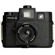 Holga 120 GCFN Medium Format Film Camera (Black) Built-in Flash and Glass Lens