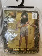 Rubies Forum Caveman Adult Standard One Size Costume Tunic Chest up to 44" - NEW