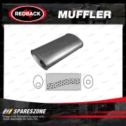 Redback Universal Muffler - 10"x4" Oval 14" Long 2 1/4" O/C Megaflow No Spigots