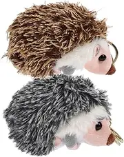SOPOTUTU Plush Hedgehog Pendants 2pcs Keychain Charms Adorable Stuffed Animals for Decor