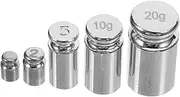 Gatuida 5pcs Precision Calibration Weights 1g 2g 5g 10g 20g Steel Gram Weights for Digital Scales