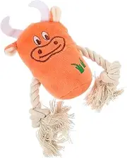 Cow Squeaky Dog Toy Interactive Plush Stuffed Animal for Puppies Medium Dogs
