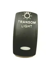 Carling Transom Light White Lighted Rocker Switch Cover Black