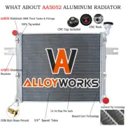 3Row Aluminum Radiator Fit Jeep Grand Cherokee Commander 3.7/4.7/6.1 V8 05-10 (for: Jeep)