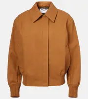 [Stella McCartney] Stella McCartney Pointed collar field jacket AU 6 brown