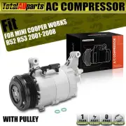 A/C AC Compressor for Mini Cooper R50 R52 R53 Cooper S Works 01-08 1.6L W10B16 A (for: Mini)