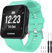 Fleshy Leaf Bands Compatible with Band Compatible with Garmin Forerunner 35/Forerunner 30, Soft Silicone Replacement Watch Band Strap for Garmin Forerunner 35 Smart Watch