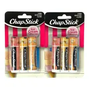 ChapStick Ice Cream Collection Lip Balm 6 Total Sticks