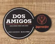 Jagermeister Dos Amigos Beer Coaster Spanish
