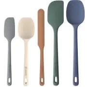ChefAide 5 Pieces Silicone Spatula Set Food Grade Rubber Spatula Upgrade Stro...