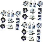 [AOKWAWALIY] Astronaut Badge Space Ornaments Enamel Lapel Pin Astronaut Brooch Badge Brooch Space Lapel Cartoon Back Cartoon Brooch Cute Enamel Pin Back Brooch Alloy Material