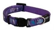 Rogz Fancy Dress Dog Collar, Purple Forest LG