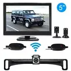 5" Monitor Wireless Reverse Camera Backup Night Vision Kit Car Rear View System