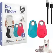 Smart Luggage Tracker Tag Key Finder Dog GPS Tracker, No Monthly Fee Bluetooth I