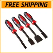 Dominator Straight Scrapers: 4-Piece Rust-Proof Set for Gaskets & Paint Removal